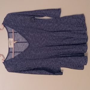 Anthro Puella Striped Flowy Top